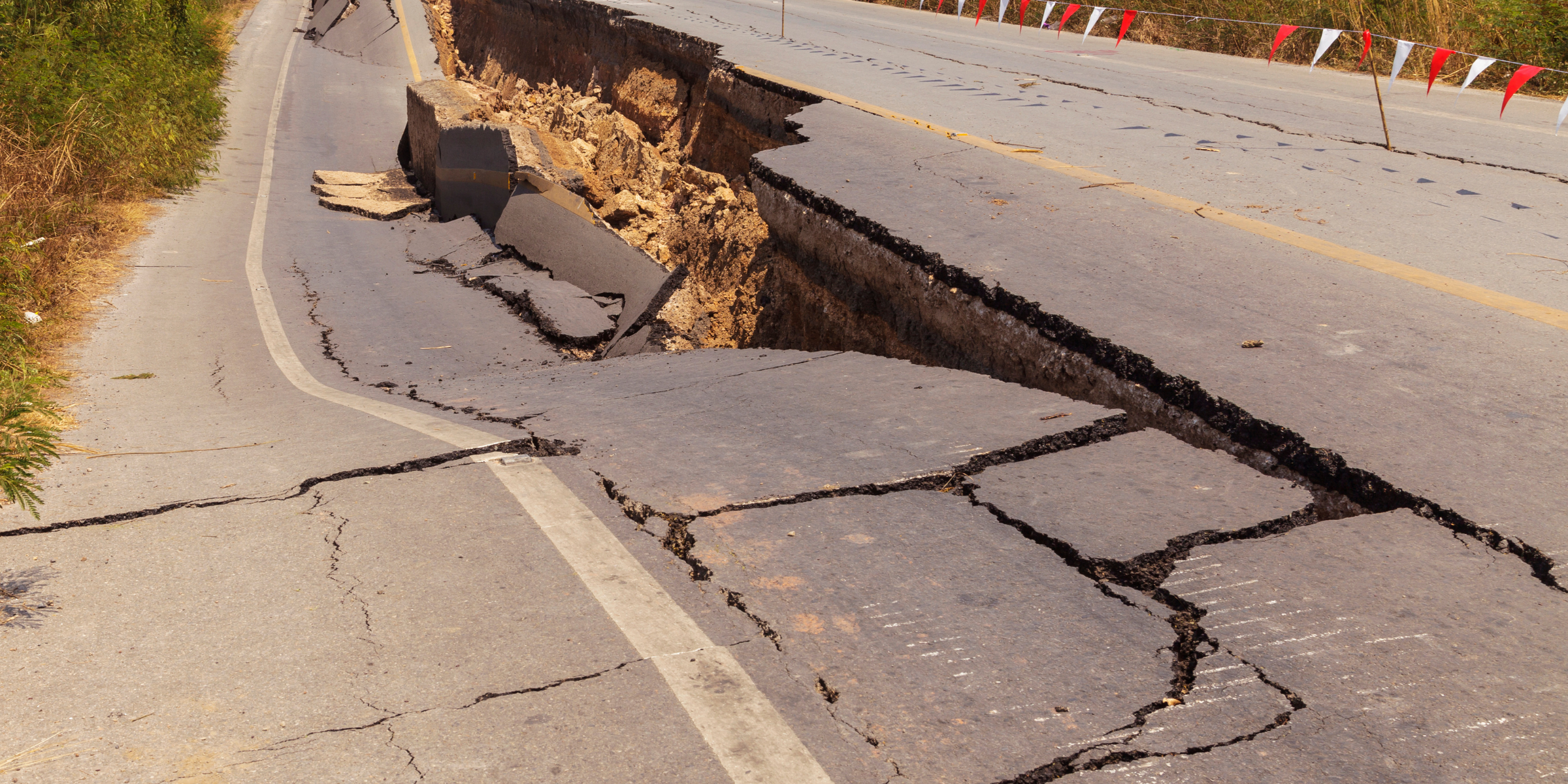 An earthquake fault