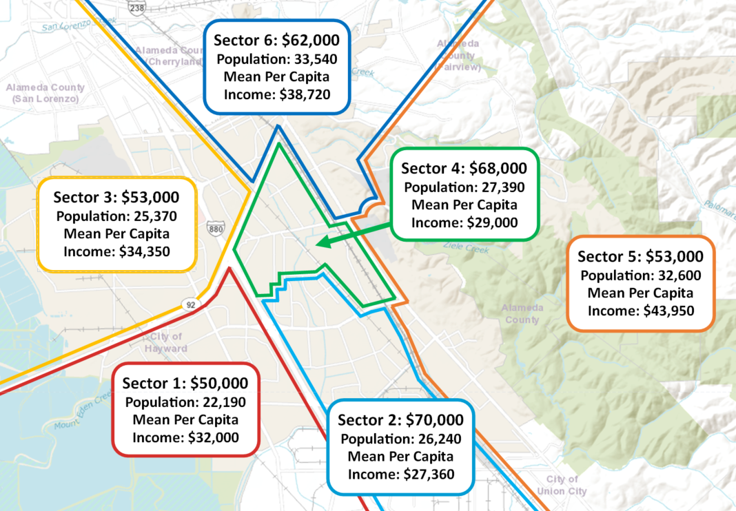 Hayward People's Budget Map