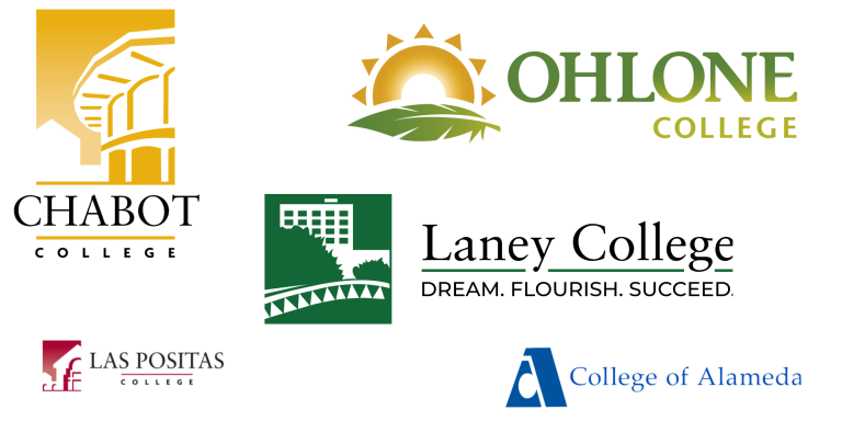 Logos for Chabot College, Laney College, College of Alameda, Las Positas College, Ohlone College