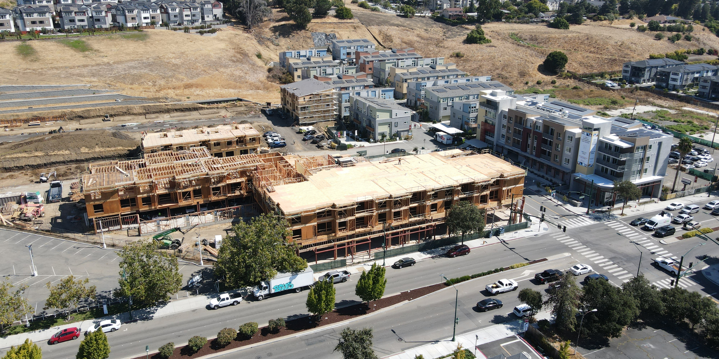 Overhead shot of the construction of SoMi