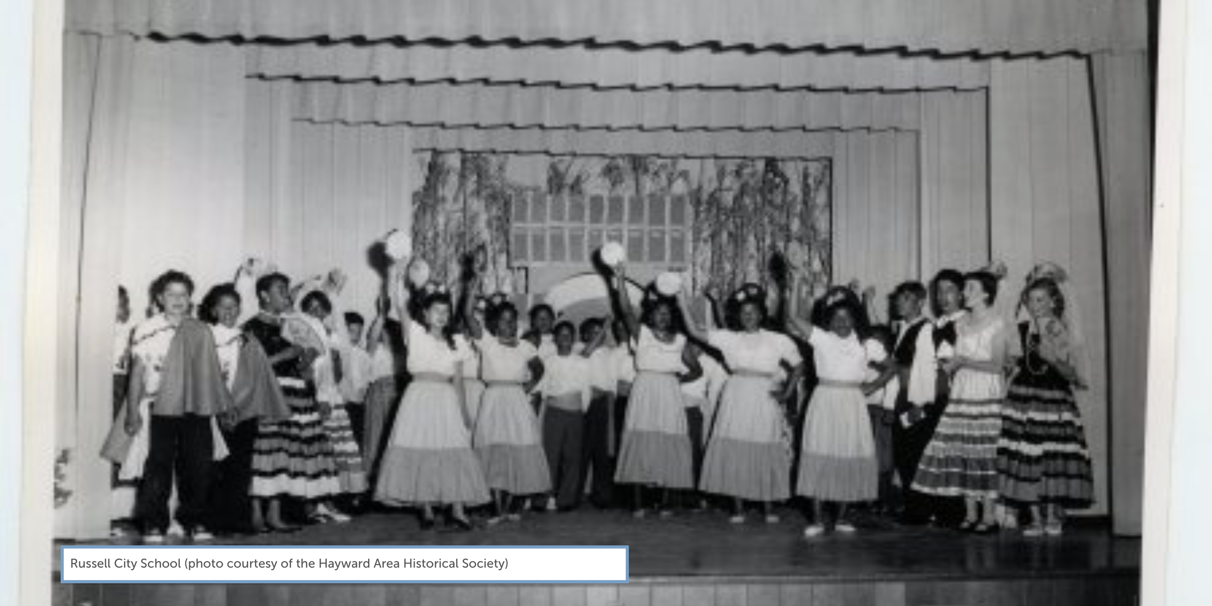 Russell City School (photo courtesy of the Hayward Area Historical Society)
