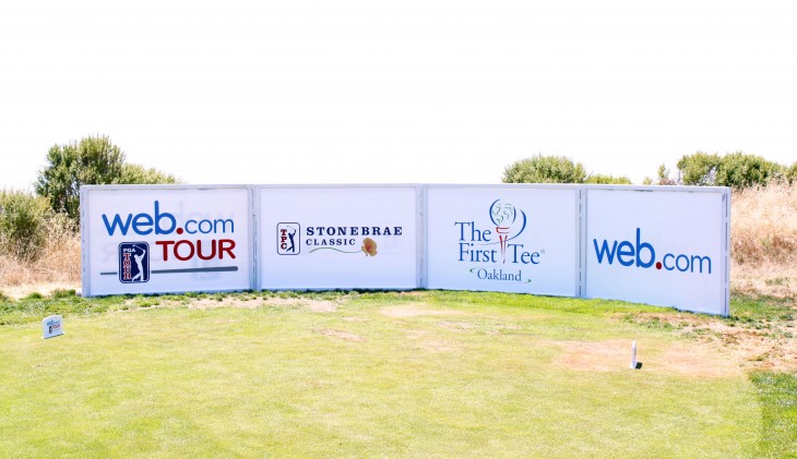 Stonebrae Classic banners: Web.com tour, The First Tee  Oakland 