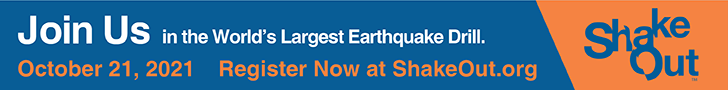 Join us in the World's Largest Earthquake Drill Oct. 21, 2021