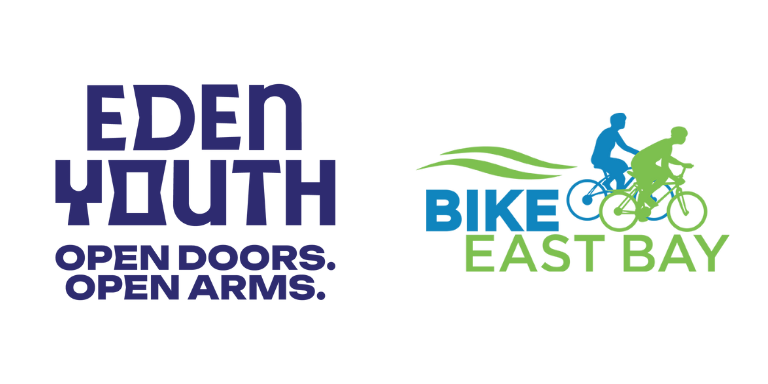 Logos for Eden Youth and Bike East Bay