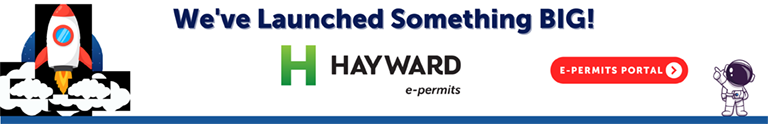 Hayward e-permits banner We launched something big!