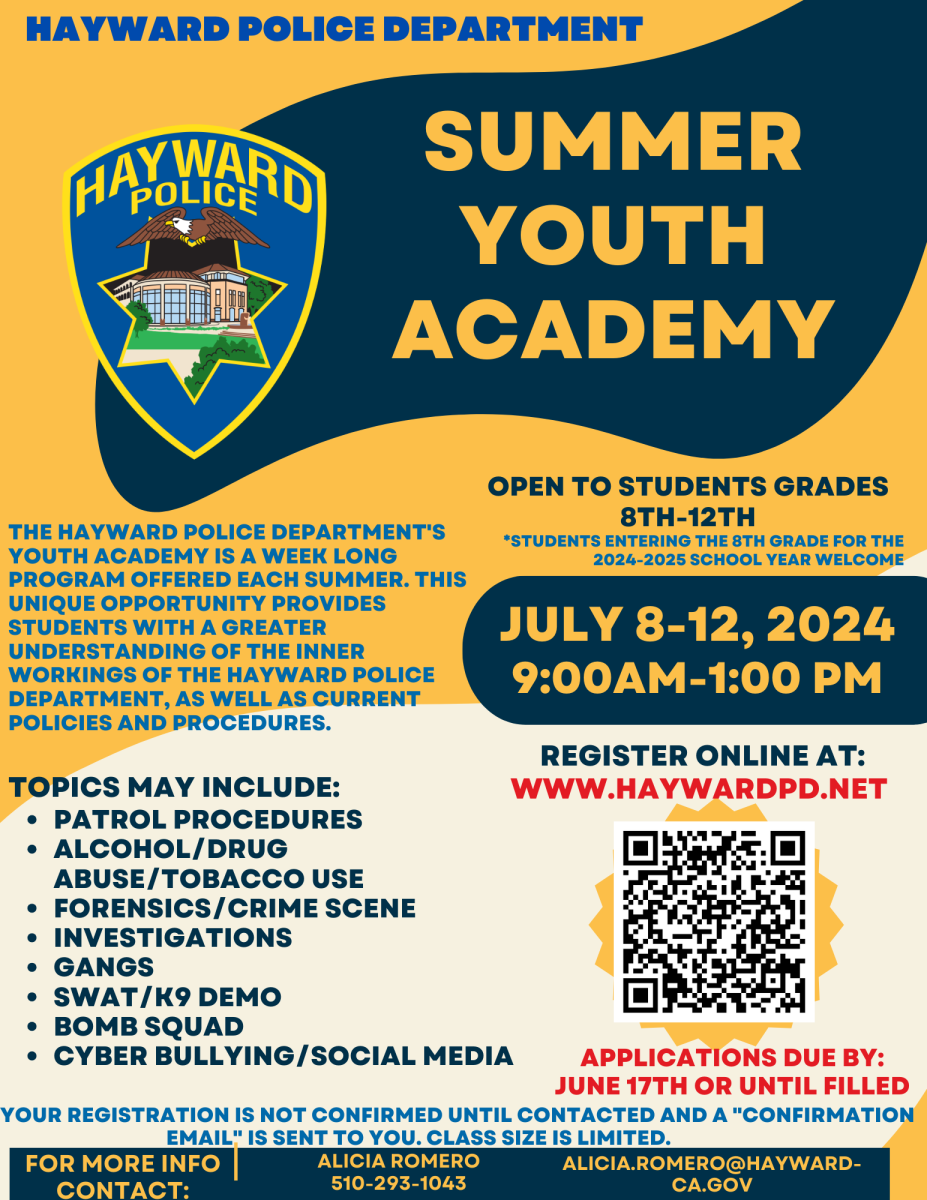 2024 Summer Youth Academy Flyer