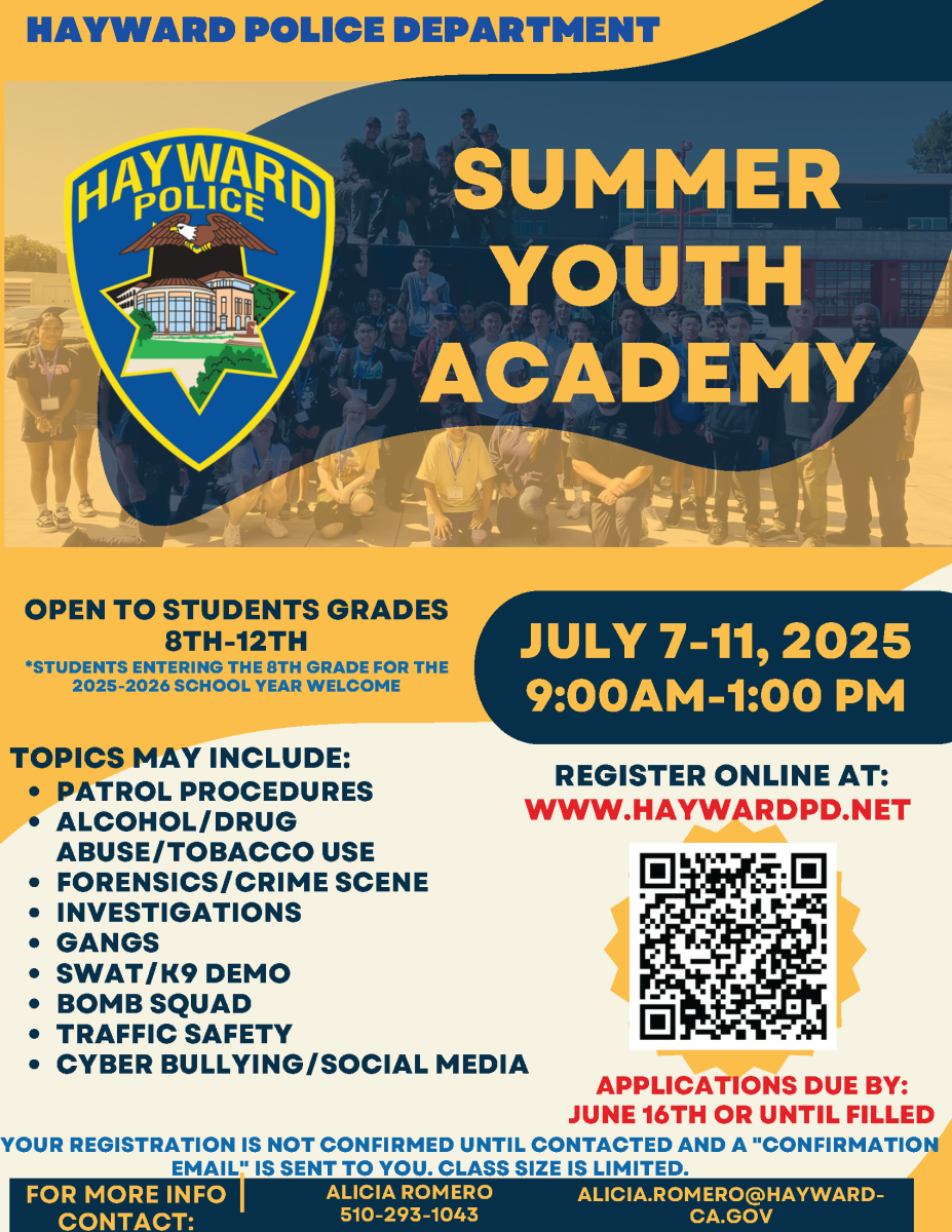 2025 Summer Youth Academy Flyer