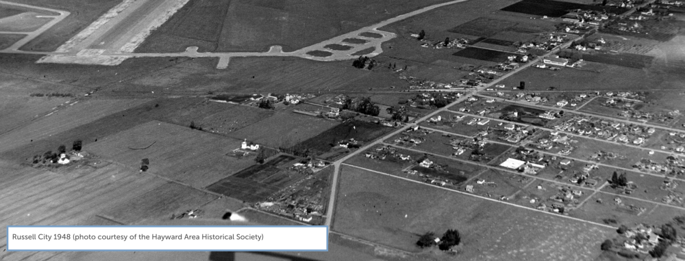 Russell City 1948 photo (courtesy of the Hayward Area Historical Society)