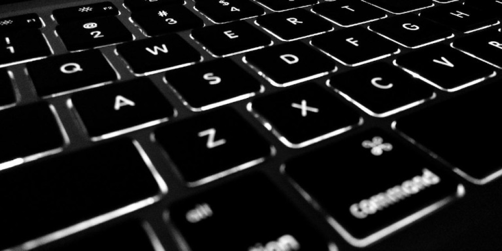 Black computer keyboard