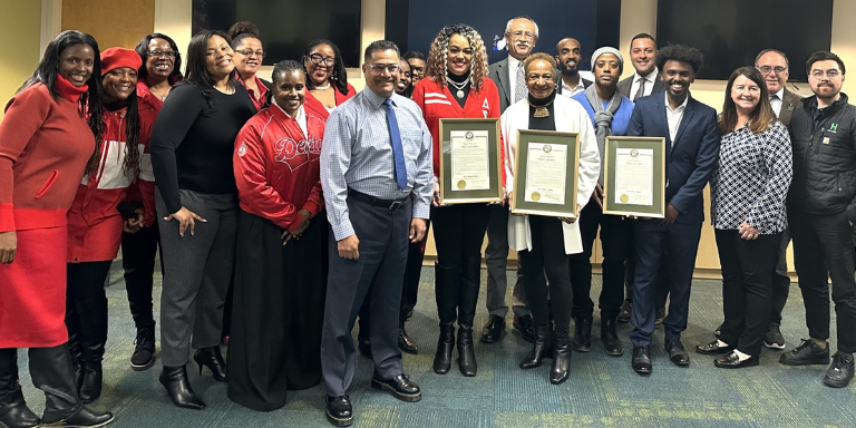Local chapters of Black Women Organized for Political Action (BWOPA), Delta Sigma Theta Sorority, Inc., and the National Association for the Advancement of Colored People (NAACP) with City Councilmembers