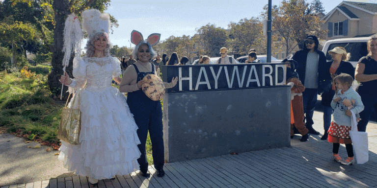 Photos of attendees in costume from past Trunk or Treat events.