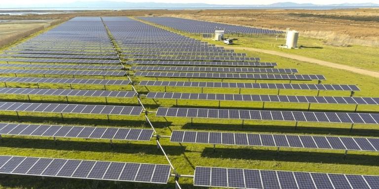 Photo of Hayward solar panels.