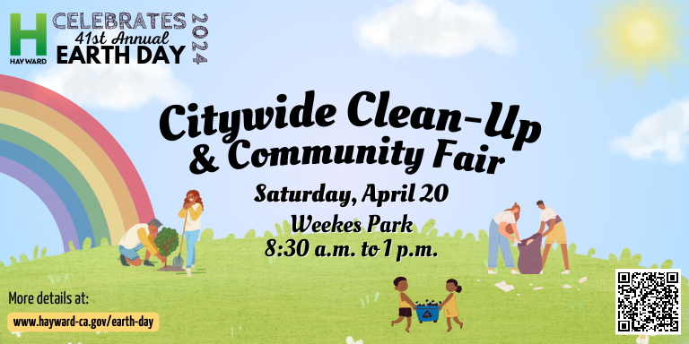 colorful flyer announcing the City wide clean up