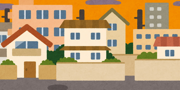 Drawing of a neighborhood