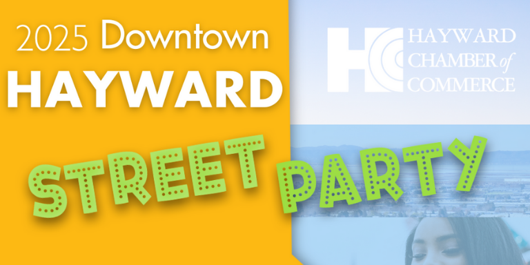 Yellow, blue and green Street party poster